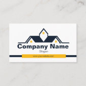 Construction Real Estate Modern Simple Minimalist 名刺 (正面)