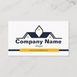 Construction Real Estate Modern Simple Minimalist 名刺