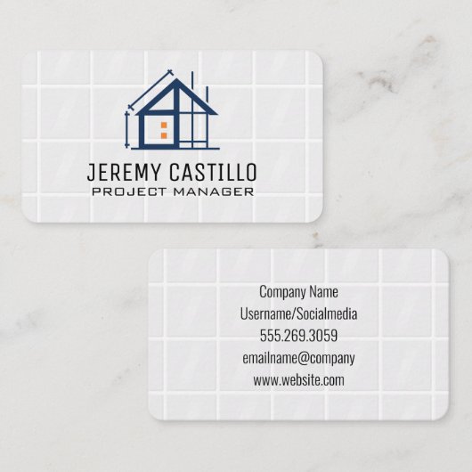 Construction Renovation Icons | Architect 名刺 (正面/裏面)