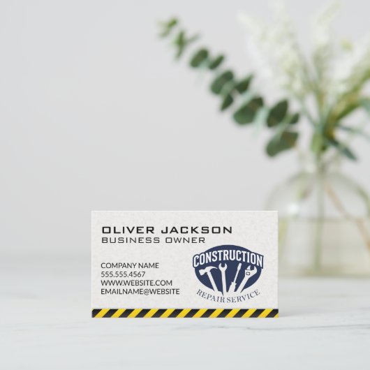 Construction Repair Services | Contractor 名刺 (スタンド正面)
