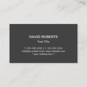 Construction Rusty Metal Plate Professional 名刺 (裏面)