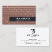 Construction Services Contractor Business Card 名刺 (正面/裏面)