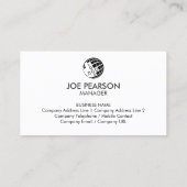Construction Services Contractor Business Card 名刺 (裏面)