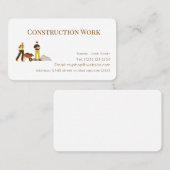 Construction  services editable   business card 名刺 (正面/裏面)
