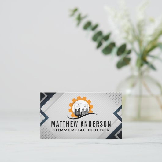 Construction Site | Builder | Engineer 名刺 (スタンド正面)