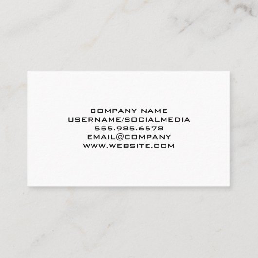 Construction Site | Builder | Engineer 名刺 (裏面)