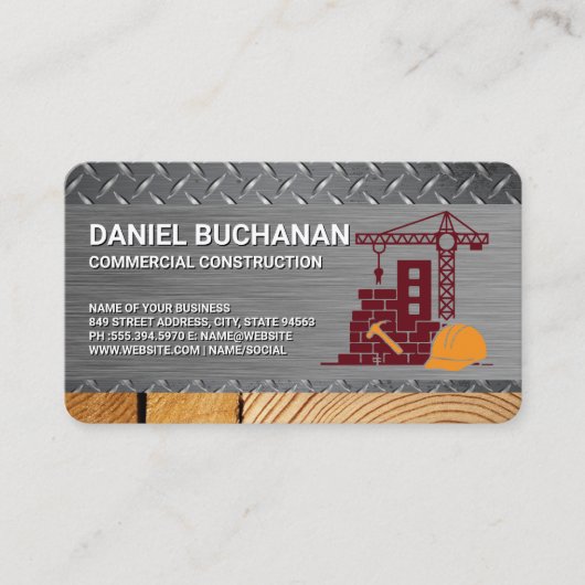 Construction Site | Building Material | Properties 名刺 (正面)
