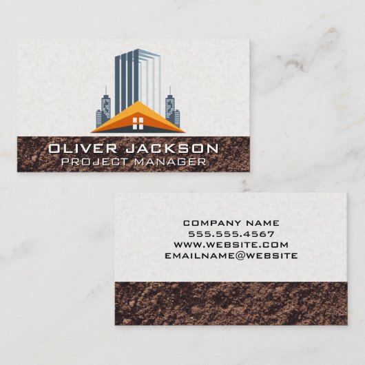 Construction Site | Commercial Buildings 名刺 (正面/裏面)