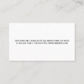 Construction Site | Developer | Architect 名刺 (裏面)