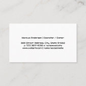 Construction Site | General Contractor | Property 名刺 (裏面)