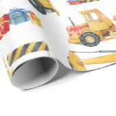 Construction Theme Christmas Wrapping Paper ラッピングペーパー (ロールコーナー)