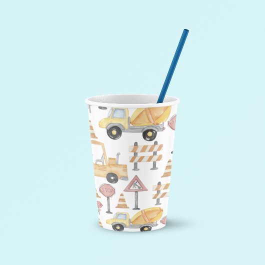 Construction Themed Birthday Party 紙コップ