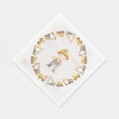 Construction Themed Children's Birthday  スタンダードランチョンナプキン (角)