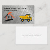Construction Tools Bulldozer | Home Repair 名刺 (正面/裏面)