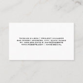 Construction Tools | Home Builder 名刺 (裏面)