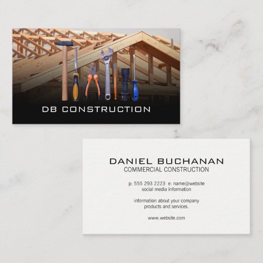 Construction Tools | Work Site 名刺 (正面/裏面)