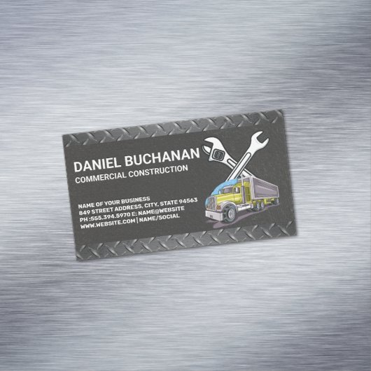Construction Tools | Work Truck マグネット名刺 (インサイチュ)
