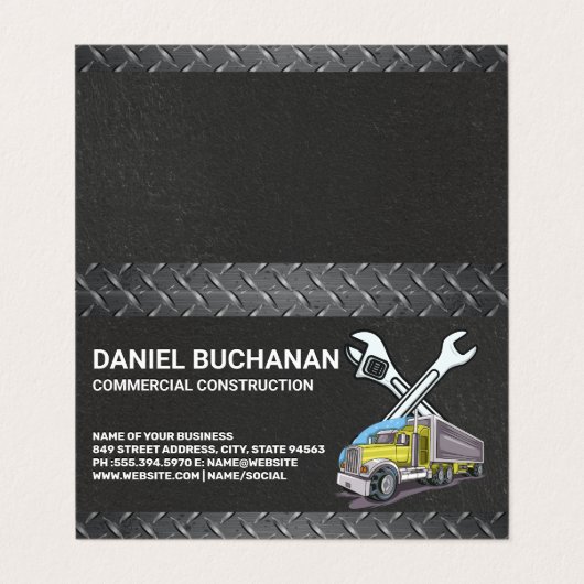 Construction Tools | Work Truck 名刺 (外部フラット)