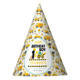 Construction Truck 1st Birthday | Kids Party パーティーハット