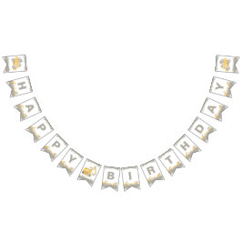 Construction Truck Birthday Happy Birthday バンティングフラッグ