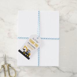 Construction Truck Birthday | Personalized Décor ギフトタグ