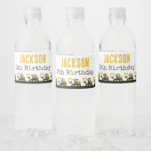 Construction Truck Birthday | Personalized Décor ペットボトルラベル (ボトル)