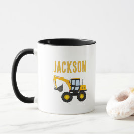 Construction Truck Birthday | Personalized Décor マグカップ