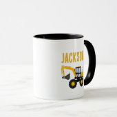 Construction Truck Birthday | Personalized Décor マグカップ (正面右)