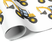 Construction Truck Birthday | Personalized Décor ラッピングペーパー (ロールコーナー)