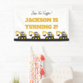 Construction Truck Birthday | Personalized Décor 横断幕 (インサイチュ)