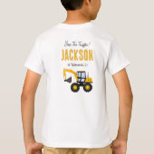 Construction Truck Birthday | Personalized Décor Tシャツ (裏面)