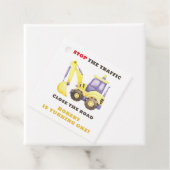 Construction Truck Excavator Birthday Party フェイバータグ (インサイチュ)