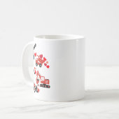 Construction Truck I Dig You Funny Kid Boy Toddler コーヒーマグカップ (正面左)