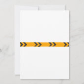 Construction Truck Vehicles Boys 2nd Birthday 招待状 (裏面)