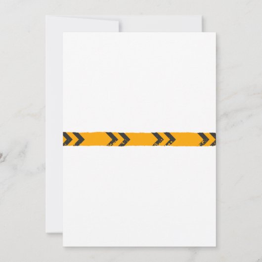 Construction Truck Vehicles Boys 2nd Birthday 招待状 (裏面)