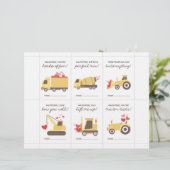 Construction Valentine Cards for Kids レターヘッド (スタンド正面)