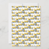 Construction Vehicles Birthday Dump Big One 招待状 (裏面)