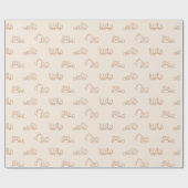 Construction Vehicles Builder Boy Truck Beige ラッピングペーパー (フラット)