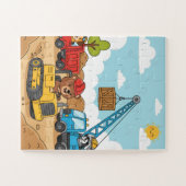 Construction Vehicles Kids Puzzle ジグソーパズル (横)