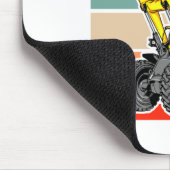 Construction Vehicles Valentines Hearts Excavator  マウスパッド (コーナー)