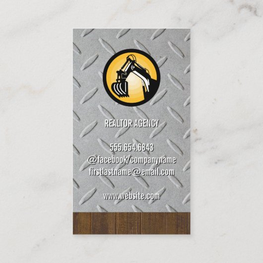 Construction Worker | Blue Collar | Contractor 名刺 (裏面)