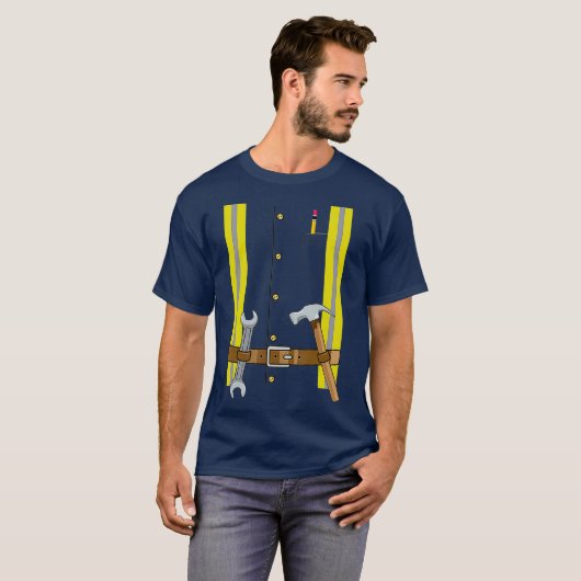 Construction Worker Halloween Costume for Boys Tシャツ (正面フル)