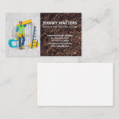 Construction Worker Hauling Materials 名刺 (正面/裏面)