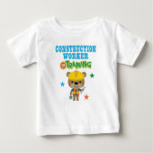 Construction Worker in Training ベビーTシャツ (正面)