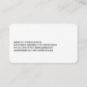 Construction Worker on Roof | General Contractor 名刺 (裏面)