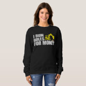 Construction Worker Tees  I Run Hole For Money スウェットシャツ (正面フル)