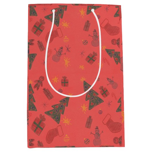 Construction wrapping paper ミディアムペーパーバッグ (正面)