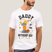 Constructor Daddy of the First birthday boy Tシャツ (正面)
