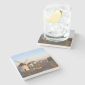 Consuegra, La Mancha，スペイン，風車 ストーンコースター (横)