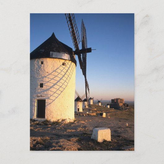 Consuegra, La Mancha,スペイン,風車 ポストカード (正面)